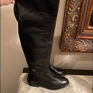 Calvin Klein black riding boots